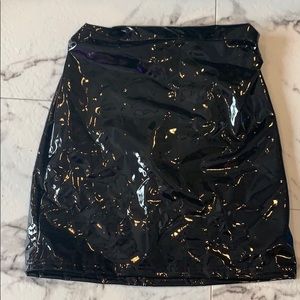 Leather Bodycon Mini Skirt